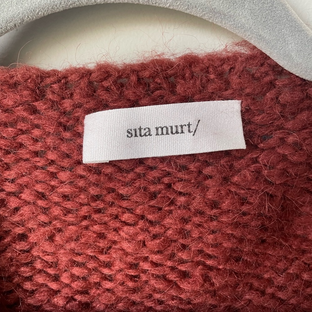 Sita Murt Alpaca Blend oversized Cardigan Sweater Duster button cozy soft girl - Picture 3 of 16